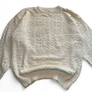 vintage CC Sport aztec geometric chunky knit sweater size medium